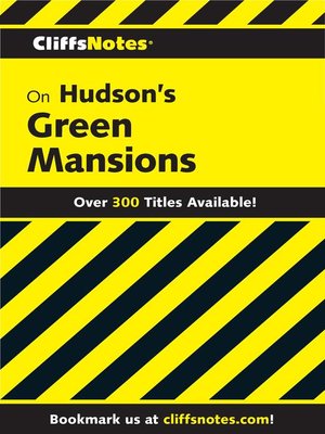 cover image of CliffsNotes on Hudson's Green Mansions